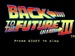 Back to the Future Part III back cover for Sega Master System